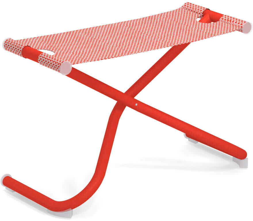 Emu Snooze footrest Emu-Tex-Stoff/Metal red/red