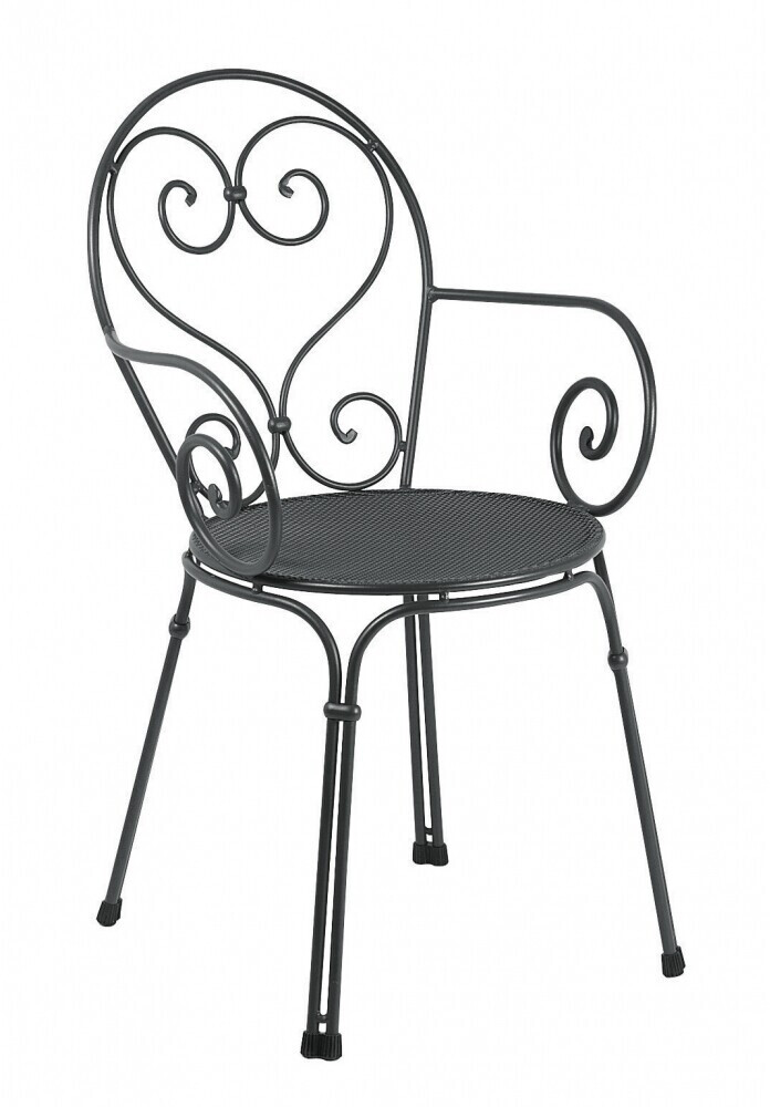 Emu Pigalle stackable chair Metal dark grey
