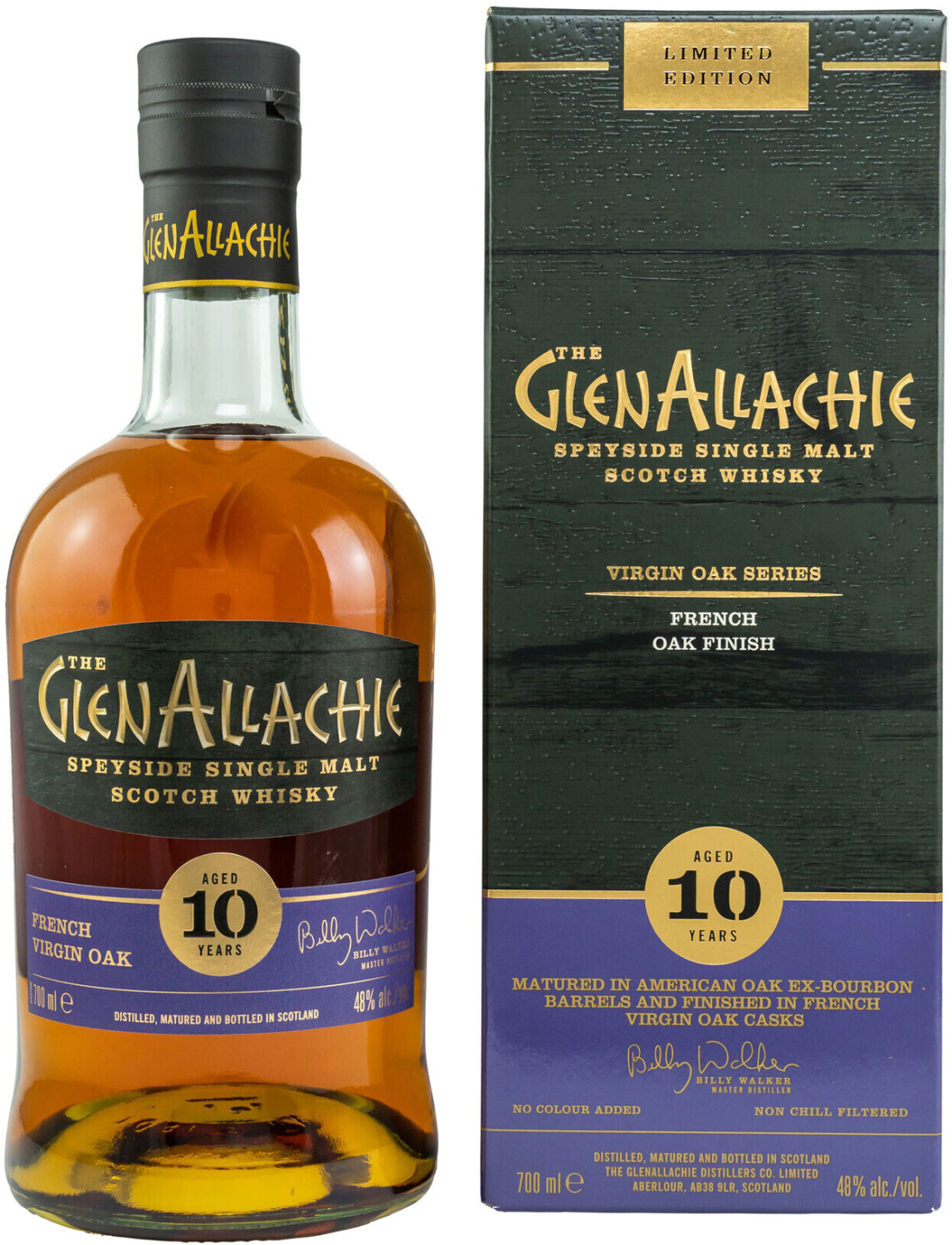 GlenAllachie 10 Years French Oak Wood Finish 0,7l 48%