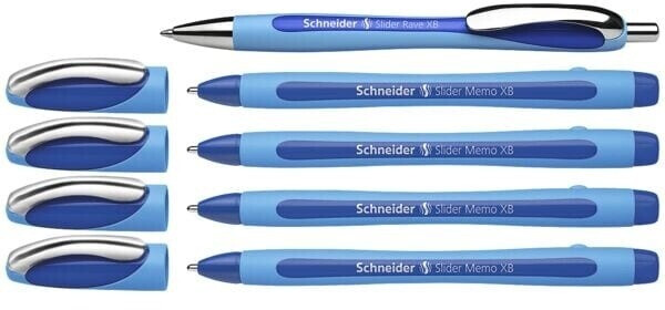 Schneider Slider Memo XB Blue Set with Slider Rave XB Blue 4 + 1 Pcs. (150275)