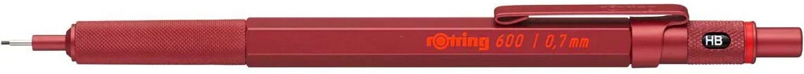 Rotring 600 Mechanical Pencil 0,7mm Red