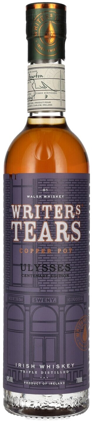 Writers Tears Ulysses Copper Pot 0,7l 40%
