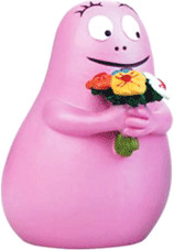 Plastoy Barbapapa avec des fleurs