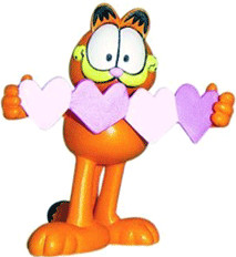 Plastoy Garfield Coeurs