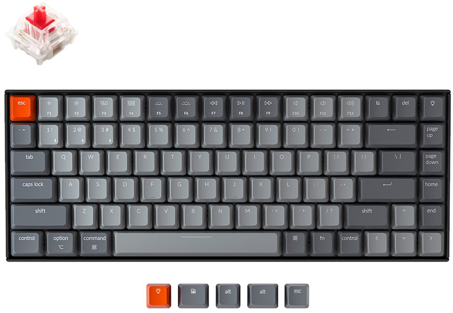 Keychron K2 Version 2 White LED Hot-Swap (Gateron Red)