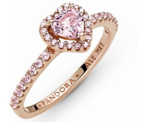 Blazen Pijnstiller Ontwaken Pandora Sparkling Elevated Heart Ring, Rose Gold-Plated