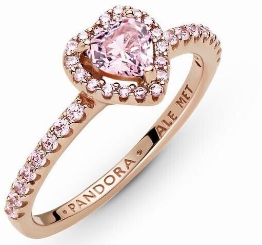 Pandora Sparkling Elevated Heart Ring (188421C04)