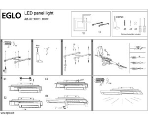Eglo LED Deckenleuchte | Savatarila Preisvergleich € 20W/2750lm ab bei 82,49 Weiß