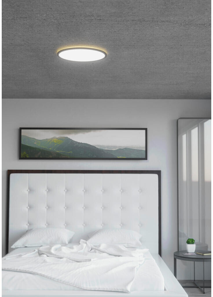 Eglo LED Panel Rovito Schwarz/Weiß 83,86 420mm Preisvergleich € 165W/2200lm rund bei ab 