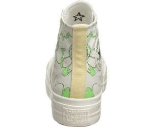 Grey and lime green converse deals