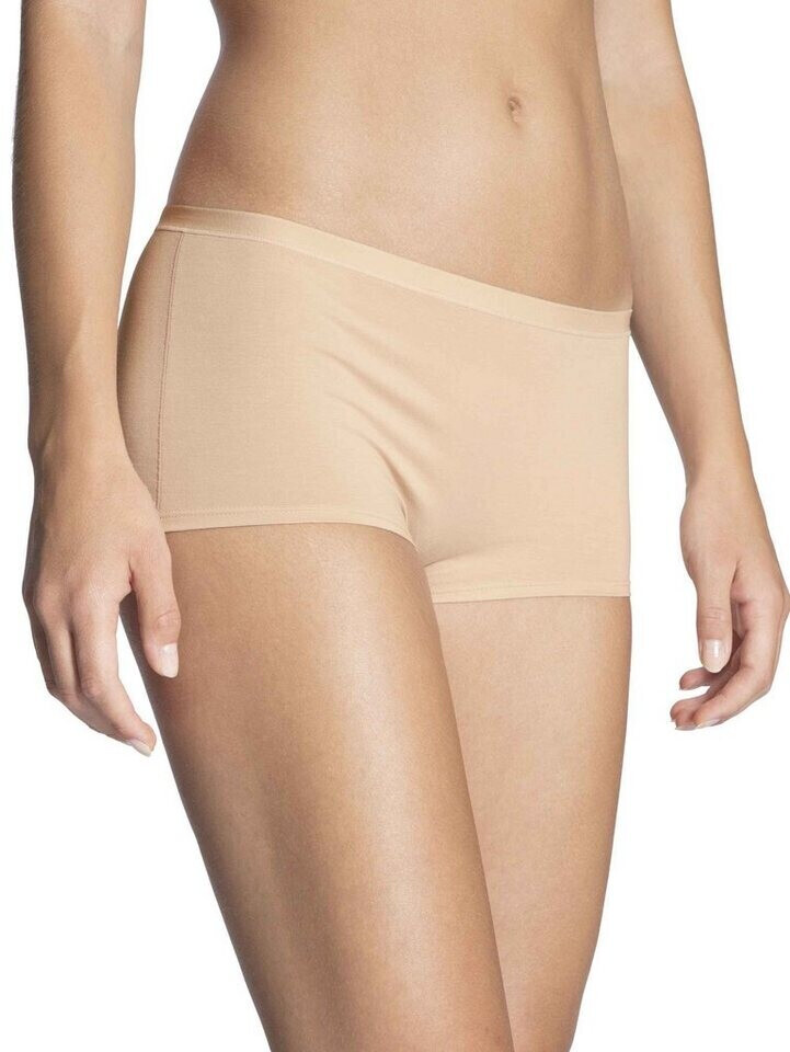 Women's Calida 21175 Natural Comfort Cotton Hi Cut Brief Panty (Rose Teint  S) 