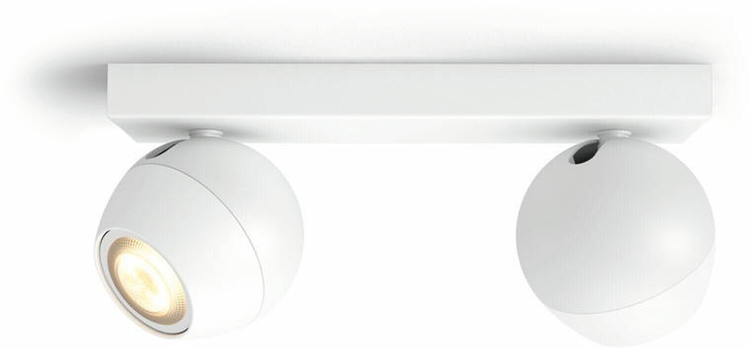 Philips Hue Bluetooth blanc & Ambiance Buckram blanc 2x 5W/700lm GU10