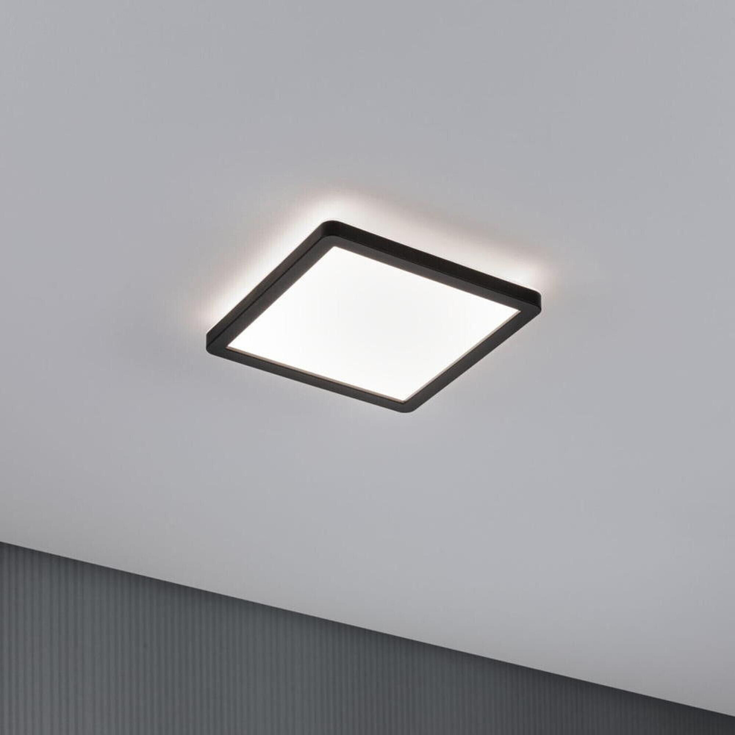 Paulmann LED Deckenleuchte Atria Shine Schwarz 11,2W/900lm 4000K  quadratisch (71014) ab 18,75 € | Preisvergleich bei