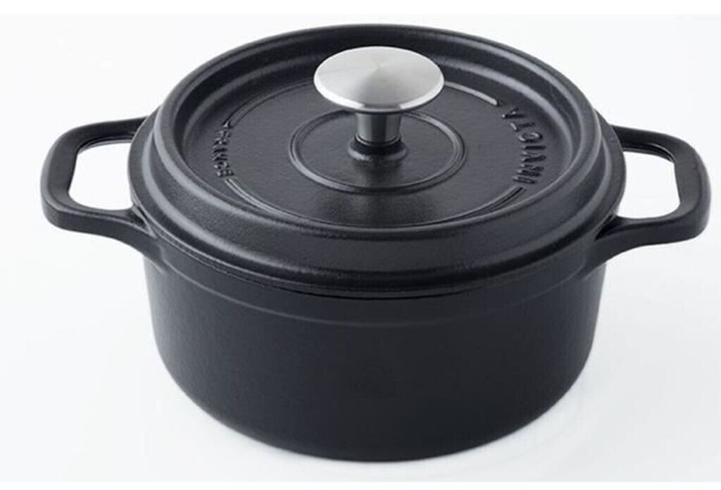 Invicta Cocotte en fonte ronde 24 cm noir