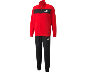 Puma tracksuit red and black clearance