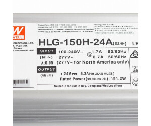 Mean Well LED-Treiber (HLG-150H-24A) ab 37,77 €