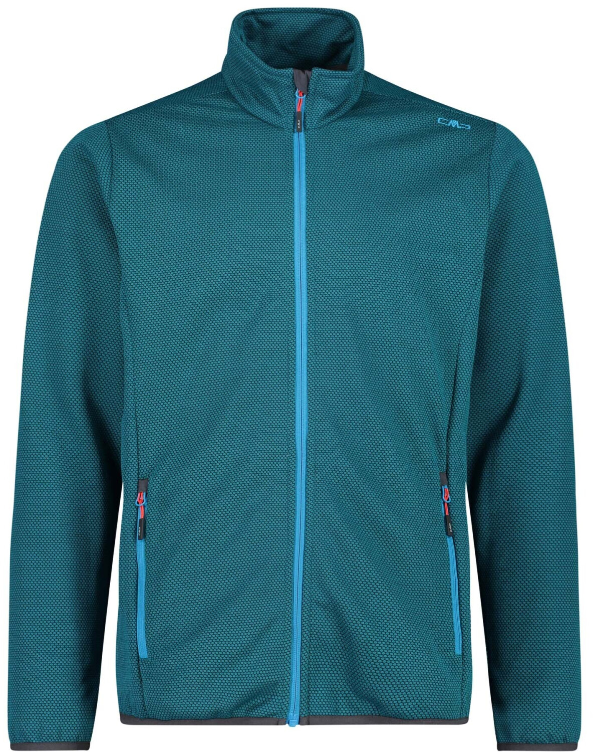 CMP Men's Honeycomb Knit-Tech Fleece Jacket dark green