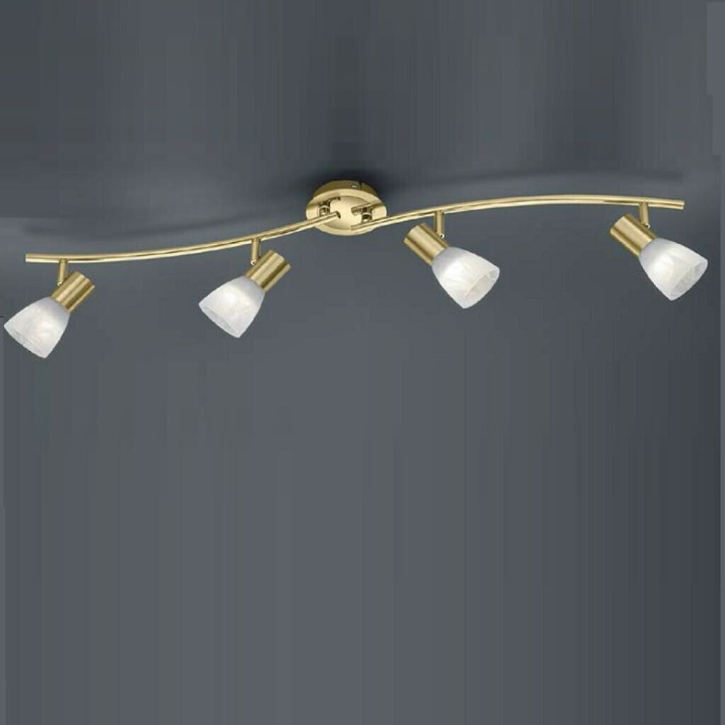 Trio LED Wand-/Deckenleuchte Messing-Matt/Alabaster E14 4x5W/1880lm  (871010408) ab € 49,90 | Preisvergleich bei