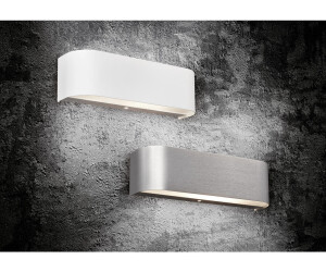 Trio LED Wandleuchte Aluminium-Gebürstet/Weiß 2x3,2W/600lm (220810205) ab  20,90 € | Preisvergleich bei