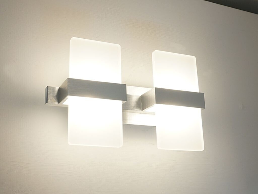 Aluminium-Gebürstet/Weiß ab Preisvergleich Trio | 2x4,5W/860lm 69,49 LED bei € (274670205) Wandleuchte