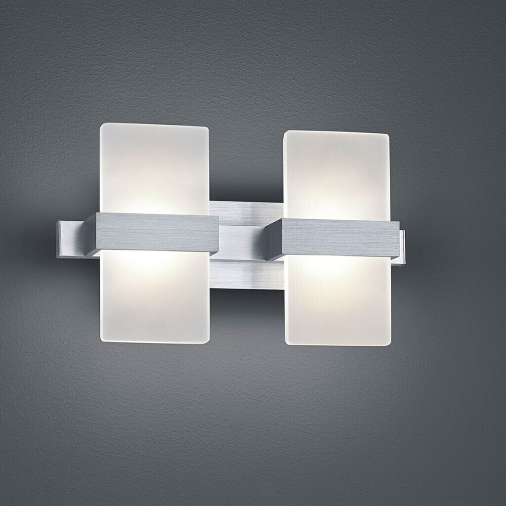 Trio LED Wandleuchte Aluminium-Gebürstet/Weiß | ab € Preisvergleich bei 2x4,5W/860lm (274670205) 69,49