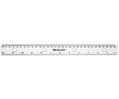 Hausmarke Stahllineal DIN 874-1 Gen 0 1000 mm mit Prüfproto 