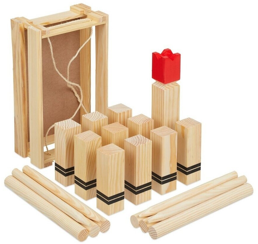 Relaxdays Viking game wood
