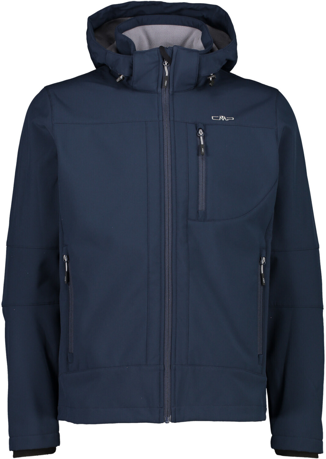 CMP Man Softshell Jacket With Detachable Hood (3A01787N) b.blue/cemento