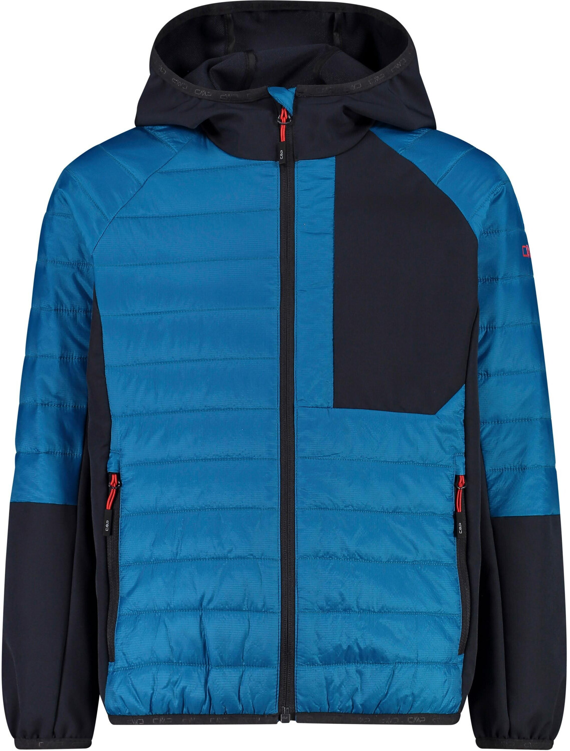 CMP Boy's Hybrid Hooded PFC Free Padded Jacket danube