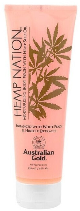 Australian Gold Hemp Nation White Peach & Hibiscus Body Wash (235ml)