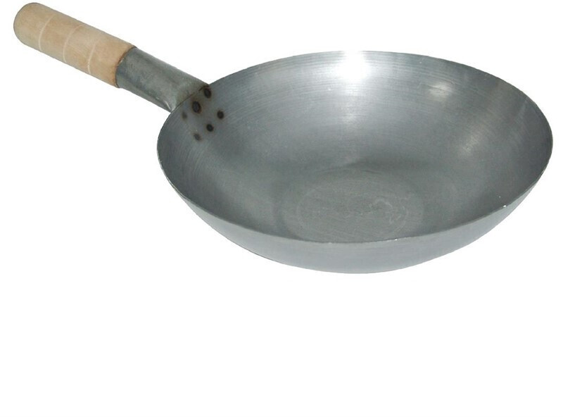 Vogue Wok en acier 35,6 cm