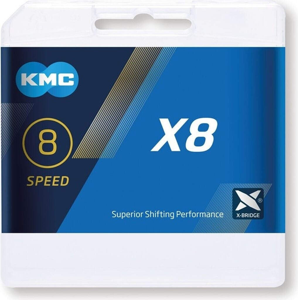 KMC X8 7/8-fach silver 114 silver/grey