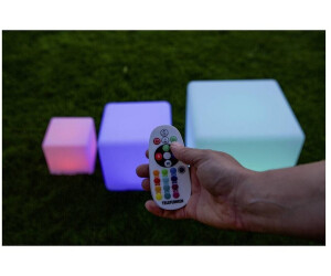 inkl Solar Leuchtwürfel mit optionaler USB Ladung Fernbe LED Solar Cube 40cm 