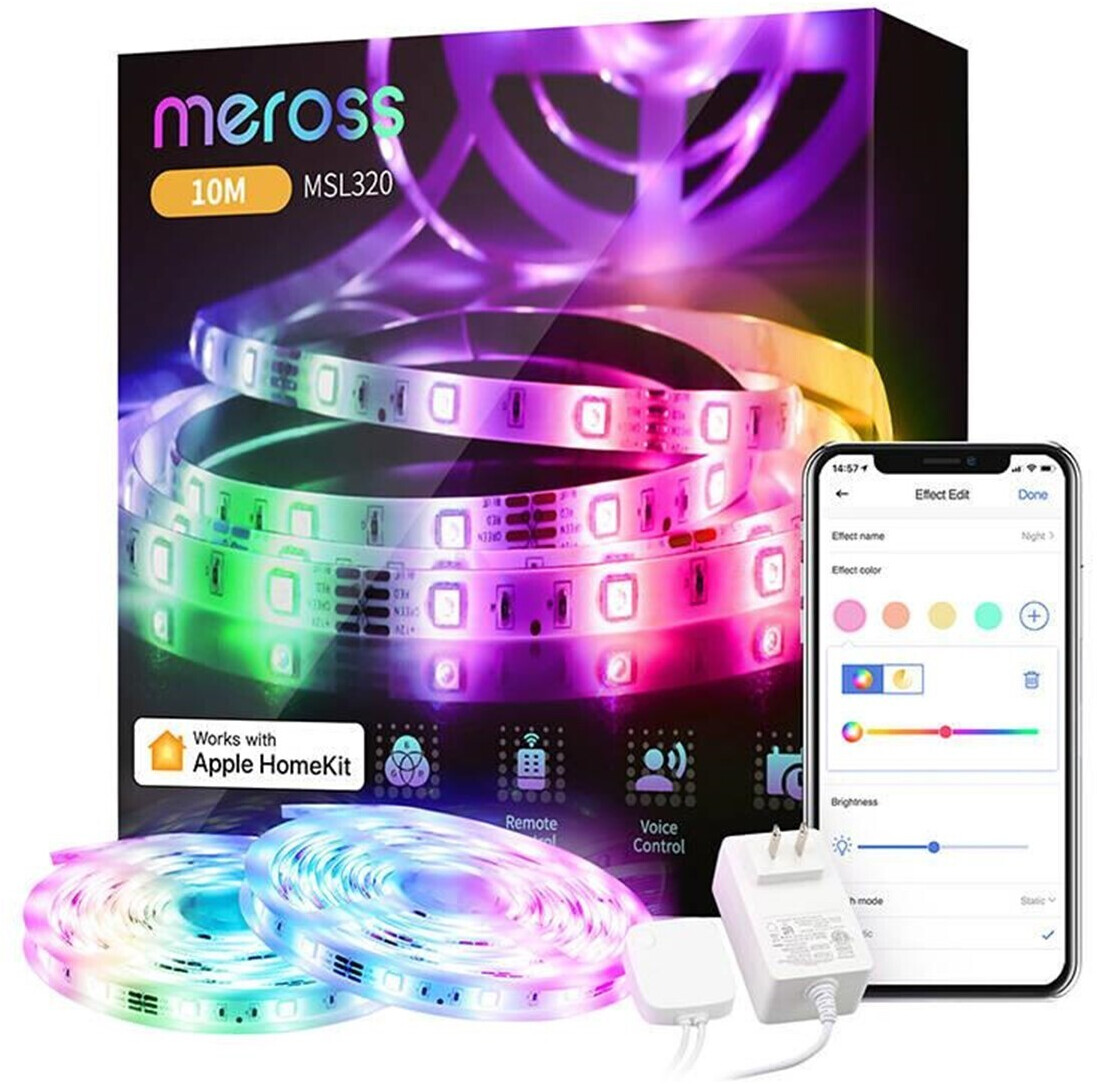 Meross Smart WiFi LED Strip RGB 10m (MSL320) ab 16,58