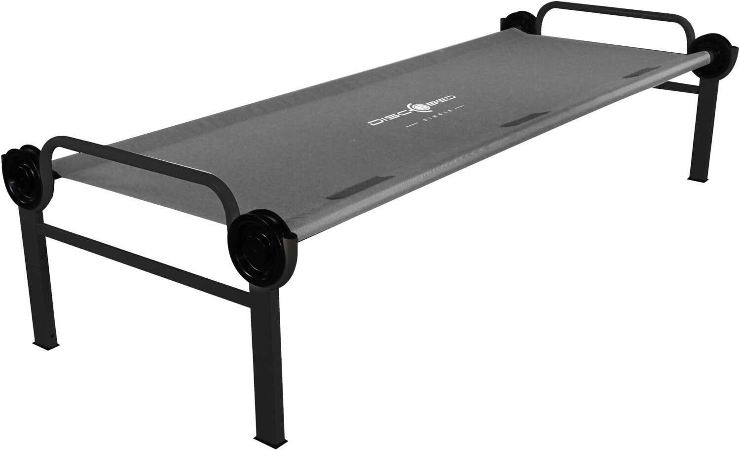 Disc-O-Bed L bed Single Edition without side pockets grey