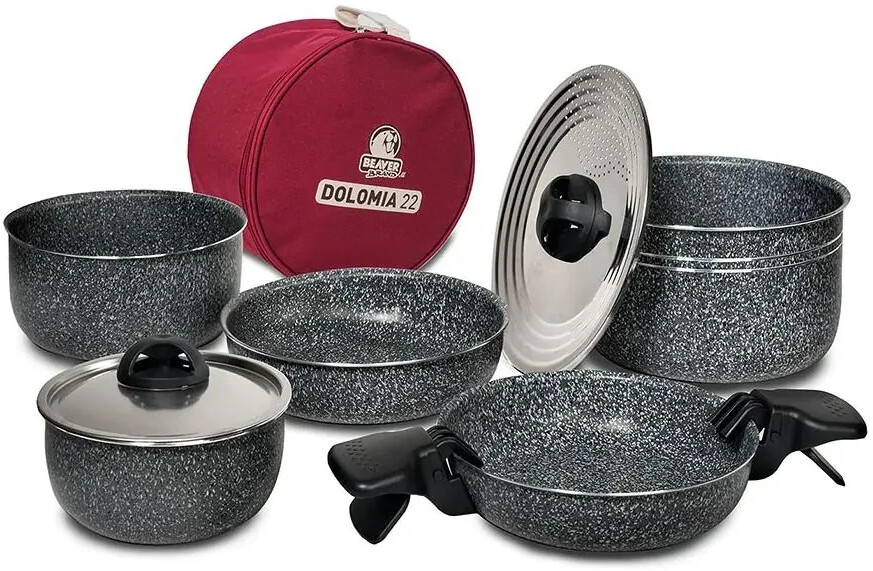 Beaver Brand Dolomia 22 Plus Cooking Set 10-pcs