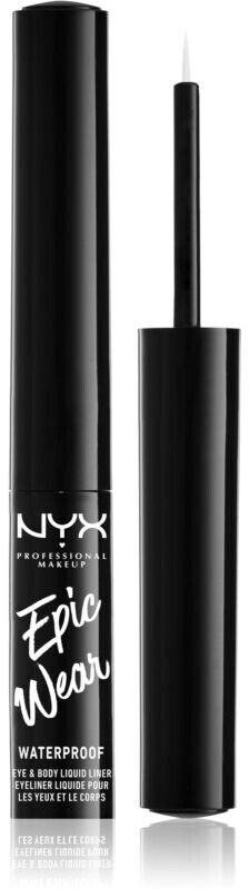 NYX Epic Wear Metallic Eyeliner gel (3, 5 ml) 03 silver metal