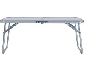 vidaXL Campingtisch Weiß Aluminium 60x40cm Koffertisch Klapptisch Gartentisch 