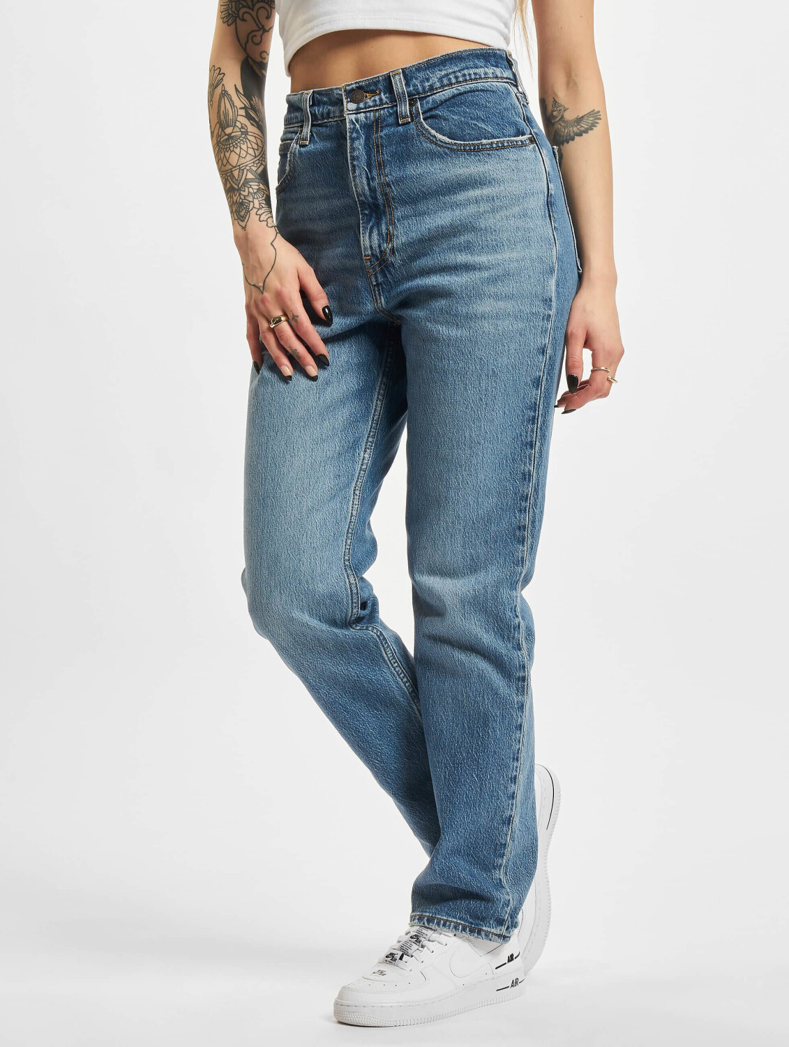 70s High Rise Slim Straight Jeans