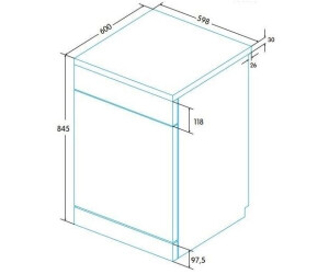 Lavavajillas Edesa Inox, 13 Servicios, EDW-6130 X