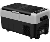 vidaXL Kühlbox Kompressor Kühlbox mit Rollen und Griff Schwarz