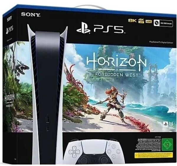 Sony PlayStation 5 (PS5) Digital Edition + Horizon: Forbidden West