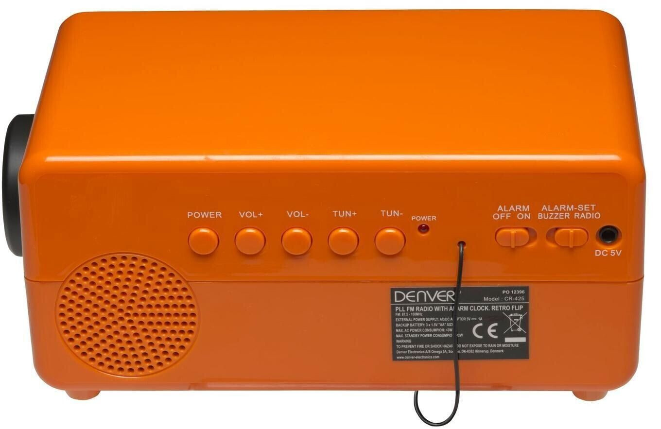 Denver Radio Despertador CR-425 Naranja