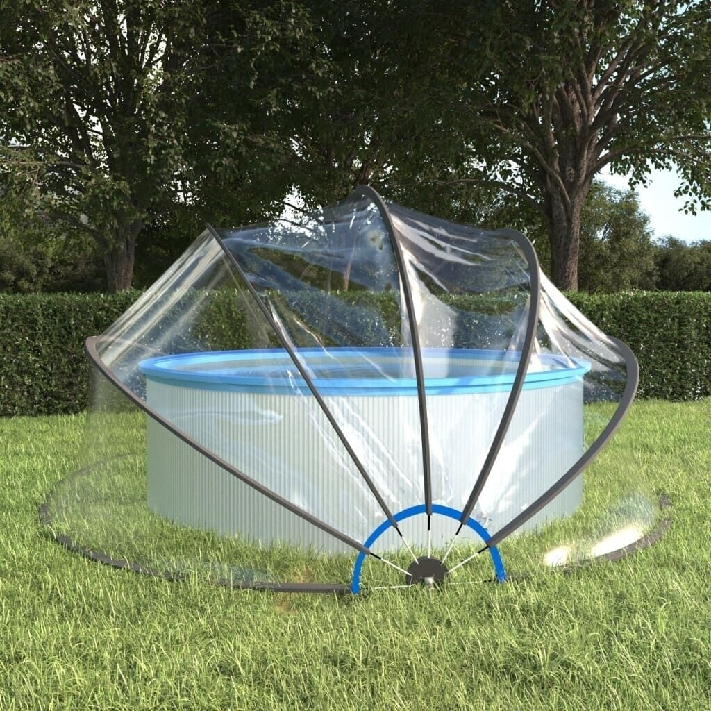 vidaXL Dôme de piscine rond 500x250 cm (92797)