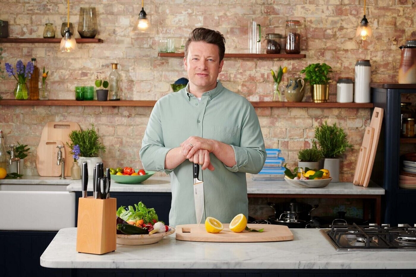 Tefal Küchenmesser Jamie Oliver 9 cm, Schwarz K2671155