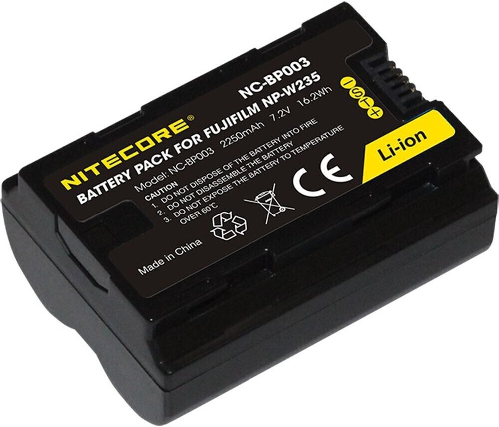 Nitecore Replacement Battery for Fujifilm NP-W235 (2250mAh)
