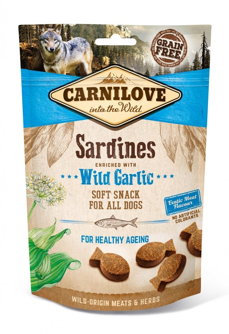 Carnilove Soft Snack Sardines and Wild Garlic 200g