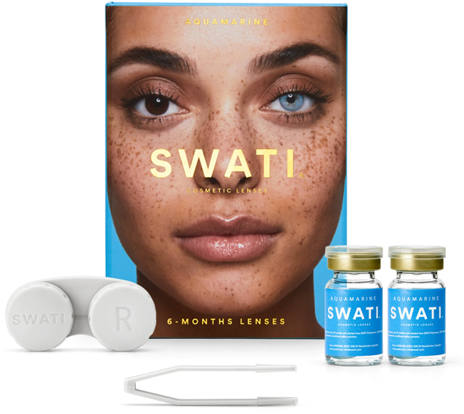 Swati Coloured Contact Lenses 6 Months aquamarine (2 pcs)