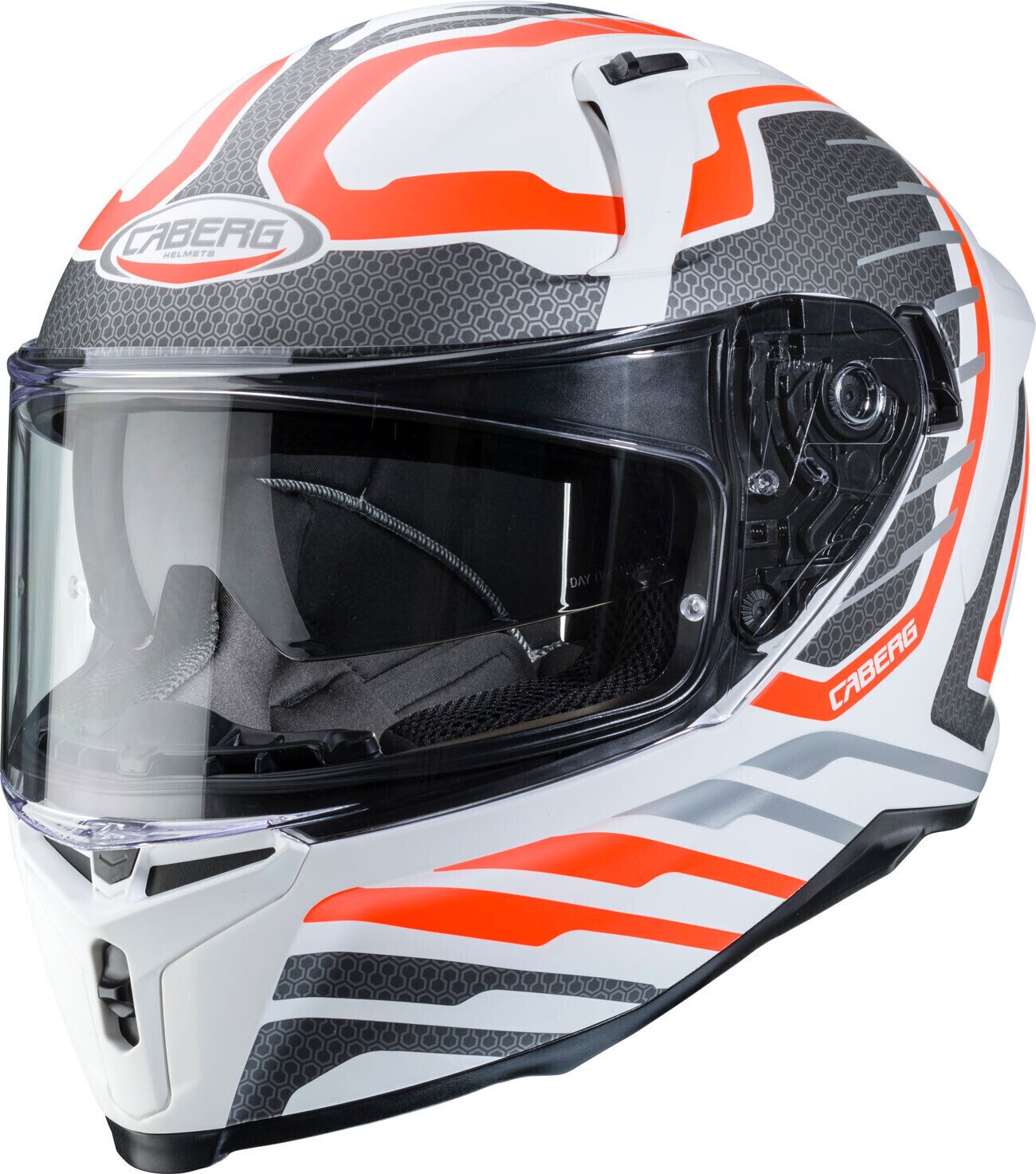 Photos - Motorcycle Helmet Caberg Avalon Forge white/orange 