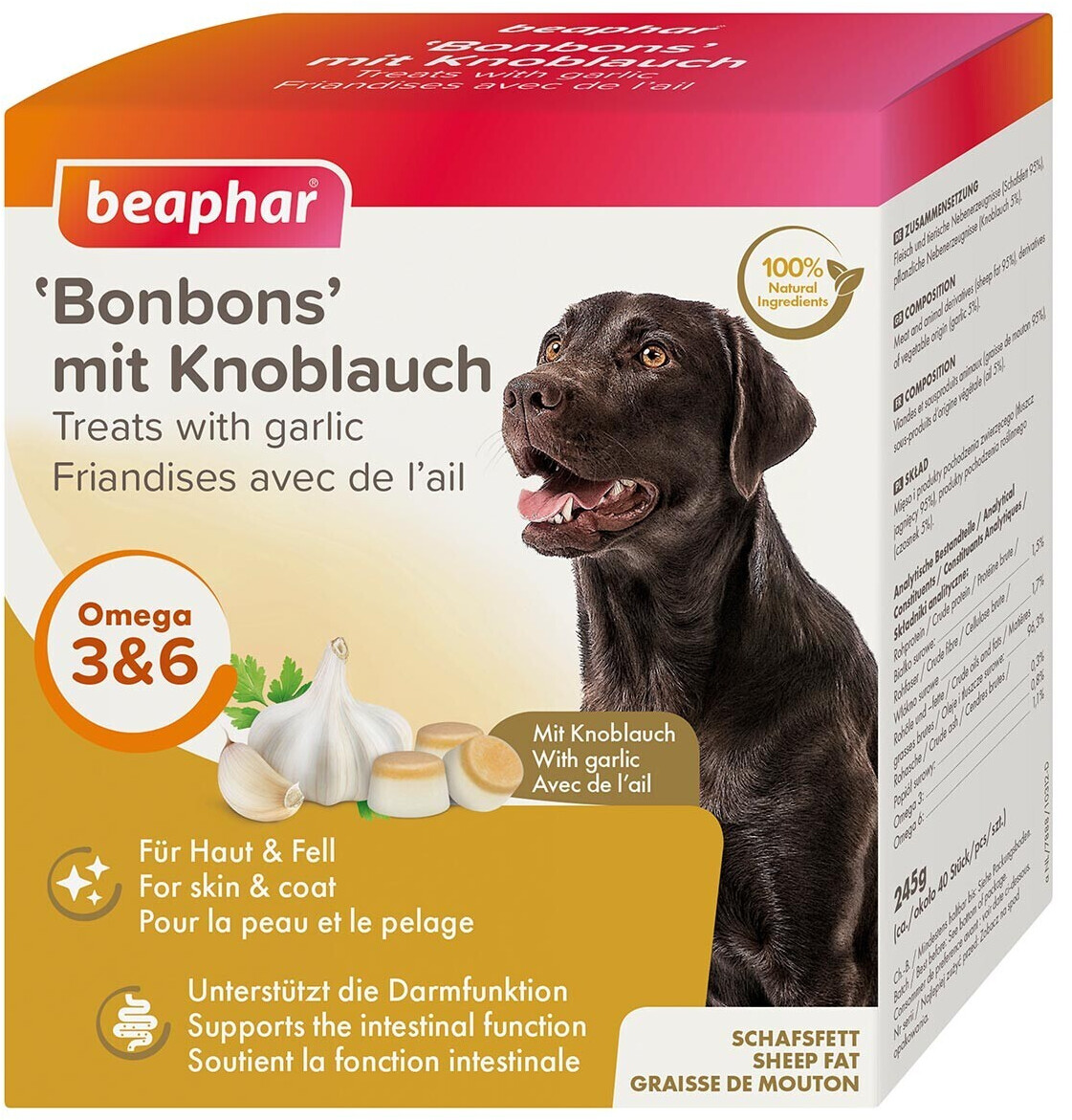 Beaphar Bonbon for dogs 245g with garlic